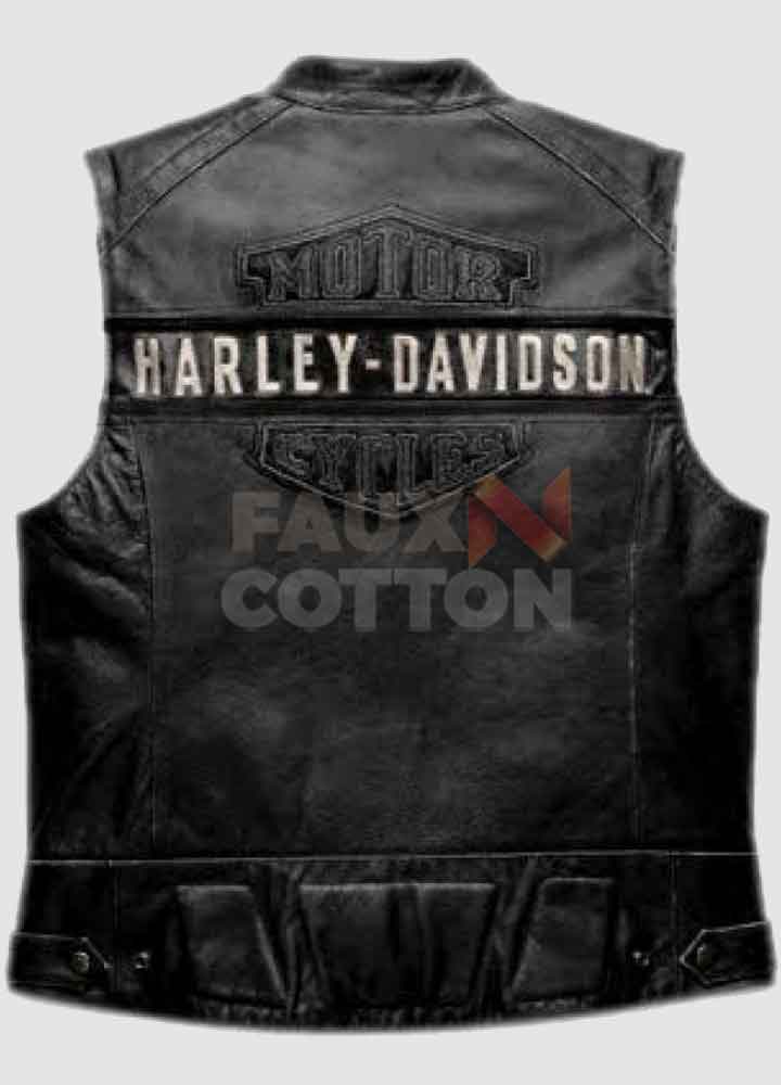 WWE Bill Goldberg Harley Davidson Leather Vest